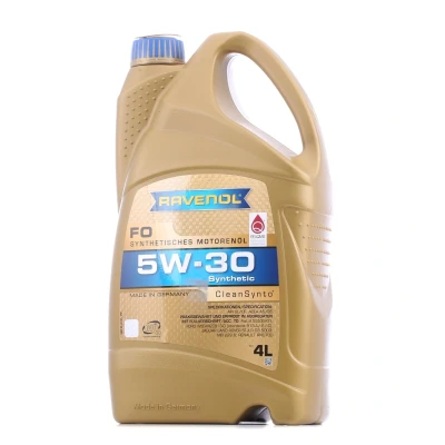 Afbeelding van Ravenol FO 5W 30 4L Motorolie 1111115 004 01 999 FORD: Ranger Mk3, FIESTA 6, Transit Mk7 Van, MERCEDES BENZ: C Class Saloon, A Class, Saloon