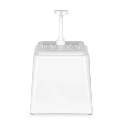 Afbeelding van Sausdispenser met Pomp HENDI 2,5L Wit 230x210x(H)250mm 203545 Restaurant Hotel Professioneel