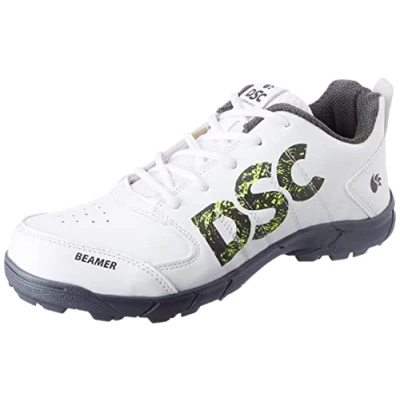 Afbeelding van DSC Beamer Cricket Shoe Kleur: Grijs Maat: 2UK/3US/36EU voor heren en jongens Materiaal: Polyvinylchloride Lange levensduur Ademend mesh betere prestaties