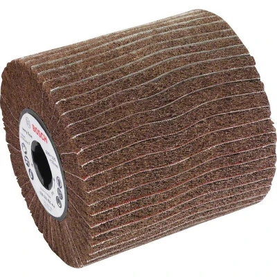 Image de BOSCH 2608000603 Rouleau abrasif à lamelles avec non tissé, moyen, 19 x 100 mm