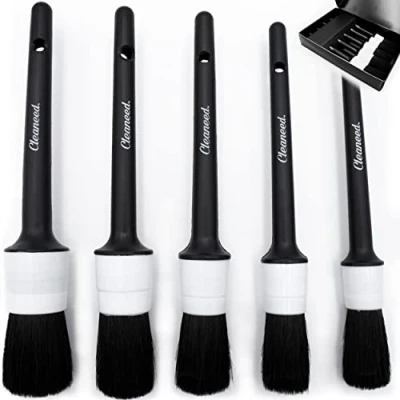Afbeelding van Cleaneed Premium detailing kwastenset [5 stuks] zachte en eenvoudige reiniging universeel toepasbaar voor aluminium velgen, auto interieur, motorfiets reinigingskwast, detailborstel
