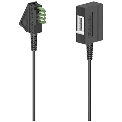 Afbeelding van Hama Telefoon (analoog) Aansluitkabel [1x Telefoonstekker Duitsland (TAE N) 1x RJ11 stekker 6p2c] 10 m Zwart