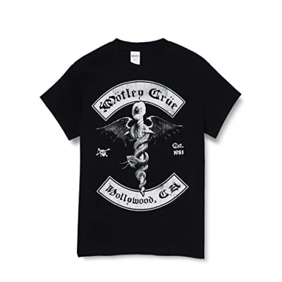 Afbeelding van Motley Crue Feelgood Hollywood Revision Heren T shirt M Zwart