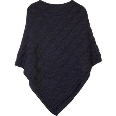 Afbeelding van styleBREAKER 08010040 Gebreide poncho voor dames, ronde hals, grof gebreid, kabelpatroon