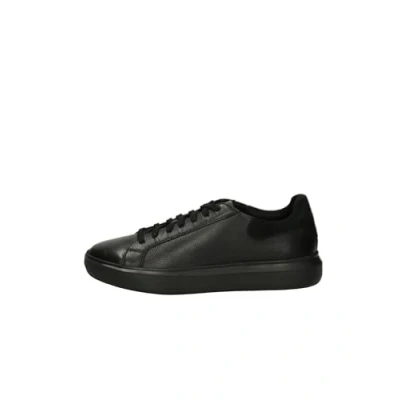 Afbeelding van Geox Deiven Sneakers laag, Heren, Maat: 41, Black Leer en textiel