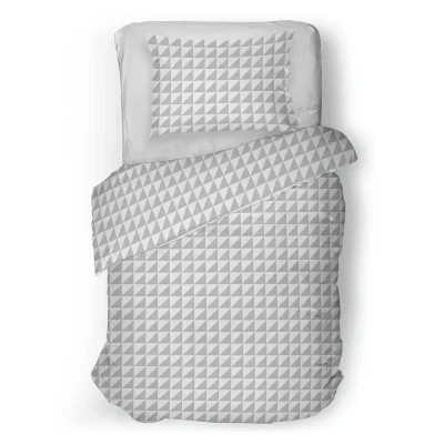Afbeelding van Snoozing Chanel Dekbedovertrek Eenpersoons 140x200/220 cm Grey