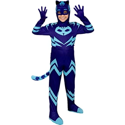 Afbeelding van FUNIDELIA Deluxe Catboy PJ Masks kostuum voor jongens Maat: 97 104 cm