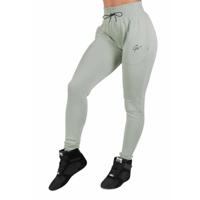 Afbeelding van Gorilla Wear Pixley trainingsbroek zwart ademend comfortabel logo sport joggen lopen dagelijks training katoen polyester aantrekkelijke pasvorm, Groen