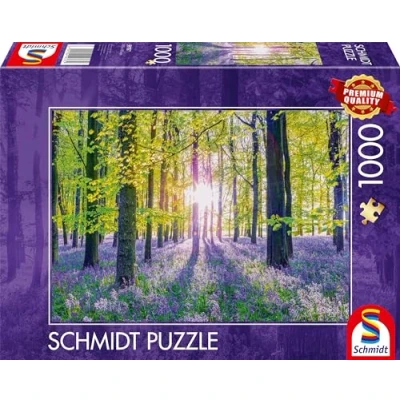 Afbeelding van Schmidt Spiele 59767 Puzzel met 1000 stukjes delicate klokjesbloemen in het bos, meerkleurig