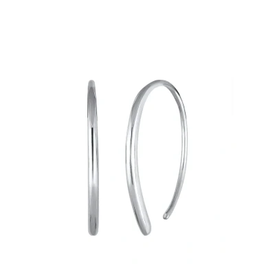 Afbeelding van Elli Hoops Design Oorbellen silvercoloured, Dames, Maat: One Size, Silver coloured