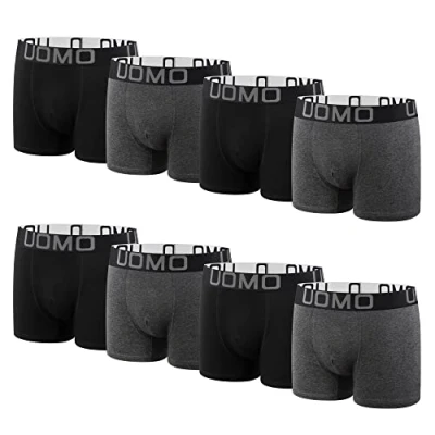 Afbeelding van L&amp;K 1117 Retro boxershorts van katoen, effen Classic 117, 8 stuks, stuks g