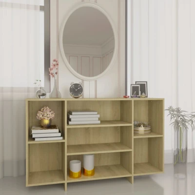Afbeelding van Dressoir 120x30x75 cm spaanplaat sonoma eikenkleurig