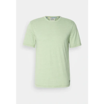 Afbeelding van Scotch And Soda T Shirt Melange Groen maat S Heren Casual Shirts met Regular fit Pasvorm Duurzaam