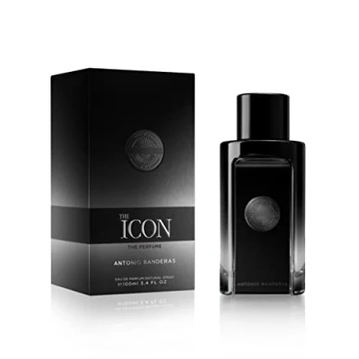 Afbeelding van The ICON by Antonio Banderas Eau de Perfume for Men Langdurig Virile, Elegant, Trendy en Sexy Scent Hout, Amber Sandalwood Notes Ideaal voor speciale evenementen 100 ml