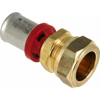 Afbeelding van Bonfix Perskoppeling 1x Alu pers Knel Rechte koppeling 16 x 15mm