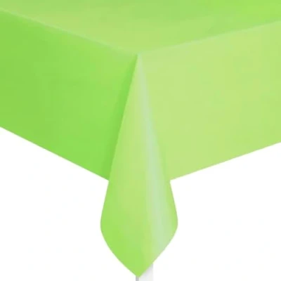 Afbeelding van Tafelkleed lime lichtgroen plastic 137x274cm