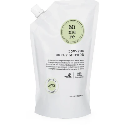 Afbeelding van Mïmare Curly Method Low Poo Shampoo 480ml Voor Krullend Haar Zonder Sulfaten Siliconen