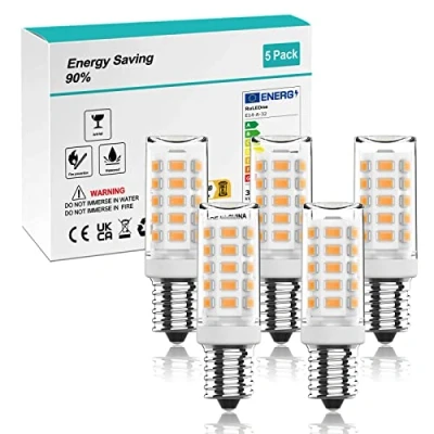 Afbeelding van RuLEDne E14 LED lamp LAD COLDA 3000 K, 3 W/350 lb, vervanging voor 30 W gloeilamp, halogeenlampen, 360 graden stralingshoek kroonluchter, wandlamp, bureaulamp, 5 verpakkingen