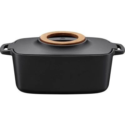 Afbeelding van Fiskars Norden Braadpan Gietijzer Ovaal Gietijzeren met Deksel 5L Thermium™ Anti aanbaklaag