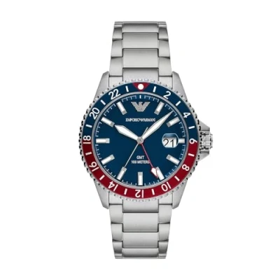 Afbeelding van Emporio Armani Watch Horloge silvercoloured, Heren, Maat: One Size, Silver coloured