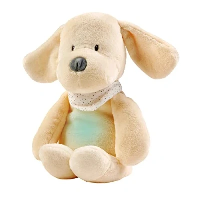 Afbeelding van Nattou Sleepy Knuffel met Nachtlamp Hond Vanille 30 x 20 cm