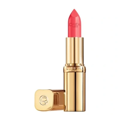 Afbeelding van L’Oréal Paris Color Riche Satin Lipstick 145 L&#039;Adresse Oranje Verzorgende lippenstift verrijkt met Arganolie 4,54 gr