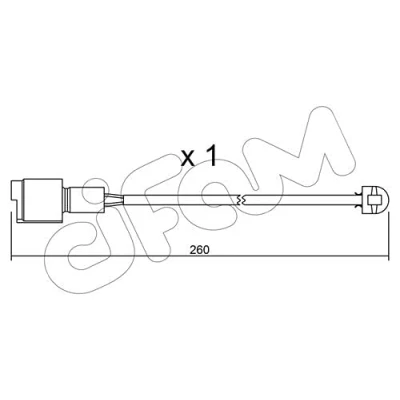 Afbeelding van TRUSTING SU.074 Slijtage Indicator Remblokken BMW: 3 Saloon, 6 Coupe, Convertible