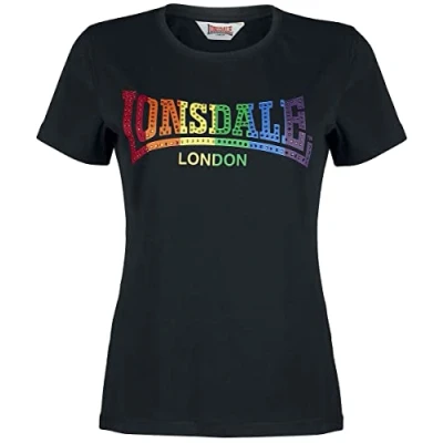 Afbeelding van Lonsdale Happisburg Tshirt print, Heren, Maat: Large, Black