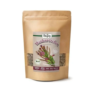 Afbeelding van Biojoy Biologisch wilgenroosje met kleine bloemen (250 g), gedroogd en gesneden, (Epilobium parviflorum)