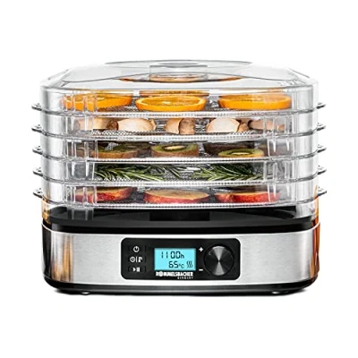 Afbeelding van ROMMELSBACHER automatische dehydrator DA 350 5 dagen uitdroging, 0,42 m² droogoppervlak, temperatuurkeuze van 35 C tot 75 C, 36 uur timer, uitschakeling, 2 vormen
