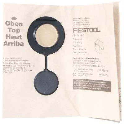 Image de FESTOOL FIS SR 5/6 /5 sac à poussière double paroi (5 pièces) 483143