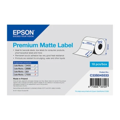 Image de Epson Premium étiquettes mates en forme découpée 225 étiquette(s)