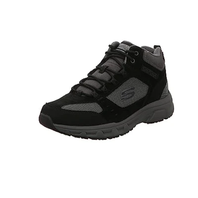 Afbeelding van Skechers Sneakers hoog, Heren, Maat: 45, Schwarz Kunststof