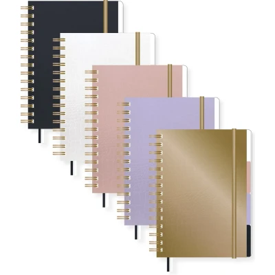 Afbeelding van Kangaro 4 in 1 schrift Pure Croco A5 lijn 5 kleuren K PM610011SKZ