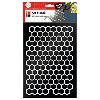 Afbeelding van Marabu Honingraat sjabloon A4 028500001