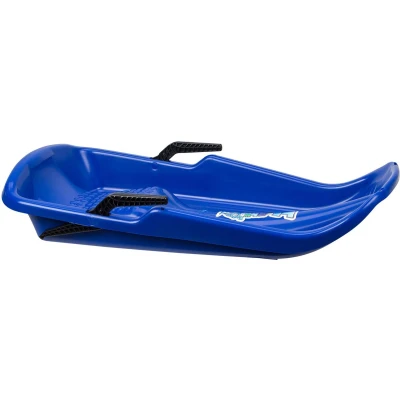 Afbeelding van Nijland Slee plastic met rem en trekkoord blauw