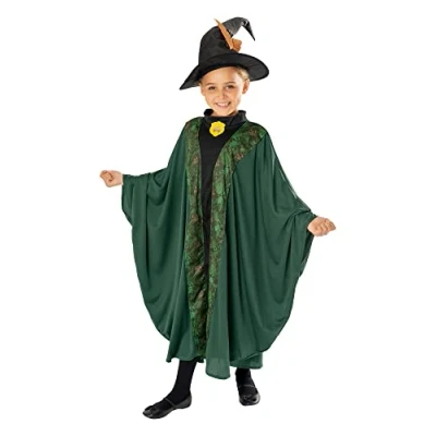 Afbeelding van Rubies Harry Potter Kostuum Professor Mcgonagall Kind Groen, Zwart Maat 116 Carnavalskleding Verkleedkleding
