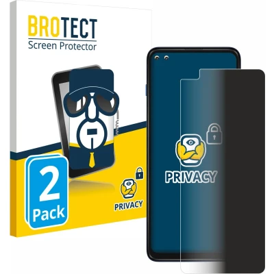 Afbeelding van BROTECT privacy screenprotector voor Motorola Moto G 5G Plus Folie Beschermfolie Blauwlichtfilter (2 Stuks)