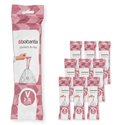 Afbeelding van Brabantia PerfectFit Afvalzak Code V 2 3 Liter 10 Stuks Wit
