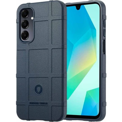 Afbeelding van imoshion Hoesje Geschikt voor Samsung Galaxy A16 (5G) Siliconen Rugged Shield Backcover Donkerblauw