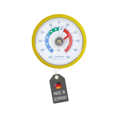 Afbeelding van Lantelme Zelfklevende koelkastthermometer, thermometer ook voor vriezer, ijsvak, koelaanrecht, koelvak, koelkast om op te plakken, bimetaal