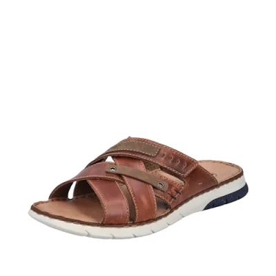 Afbeelding van Rieker 25292 herenslippers, Bruin, 40 EU