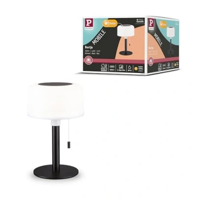 Image de Paulmann Bartja Solaire Lampe de Table w/USB C 3 step Dim. IP44 Noir