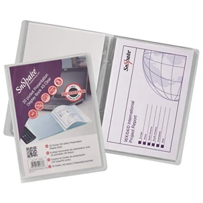 Afbeelding van Snopake A5 Documentenmap met 20 hoesjes, transparant