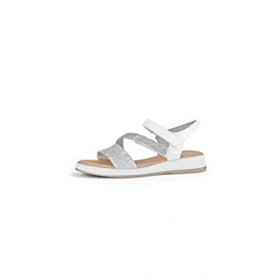 Afbeelding van Gabor Sandalen met sleehak, Dames, Maat: 42, Silber Schoenen