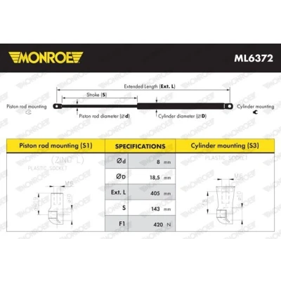 Afbeelding van Monroe Gasveer ML6372