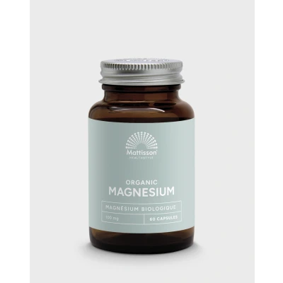 Afbeelding van Mattisson Biologische Magnesium 100 mg 60 capsules