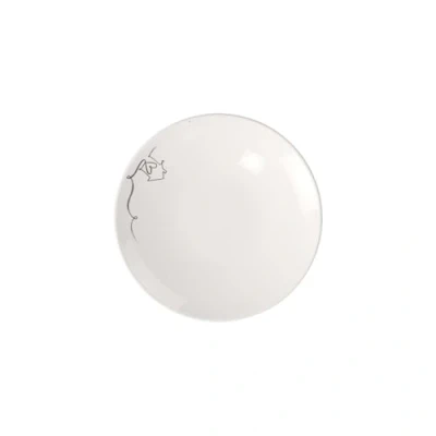 Afbeelding van Villeroy &amp; Boch Statement Lines, ontbijtbord, ø21 cm, premium porselein, wit