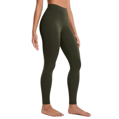 Afbeelding van CRZ Butterluxe Legging, yoga, 71 cm, dames, hoge tailleband, zeer zacht, training, leggings, Groene Olijf