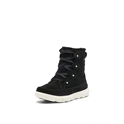Afbeelding van Sorel Explorer NEXT JOAN WP Snowboots, Dames, Maat: 40.5, Black Veloursleer
